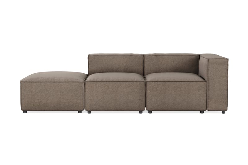 Cubo Soffa 3-sits - Grå - Skinnsoffor - Sammetssoffa - 3 sits soffa - 4 sits soffa - Soffa - 2 sits soffa