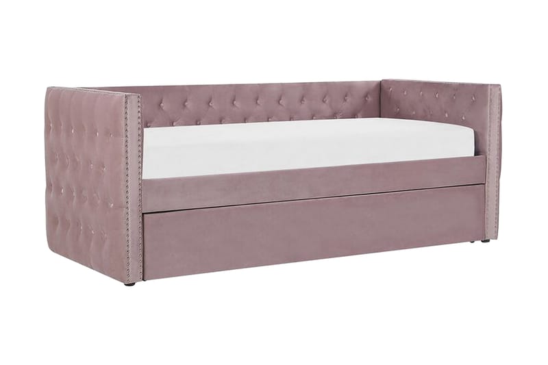 Alisin Dagbädd 90x200 cm - Rosa/Sammet - Möbler - Soffa - Dagbäddar