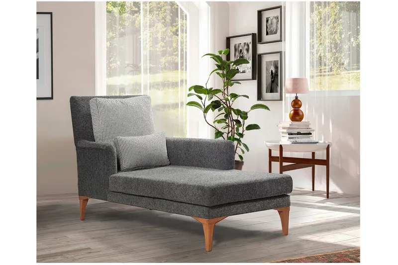 Biforco Dagbädd med Rygg - Antracit/Natur - Möbler - Soffa - Dagbäddar