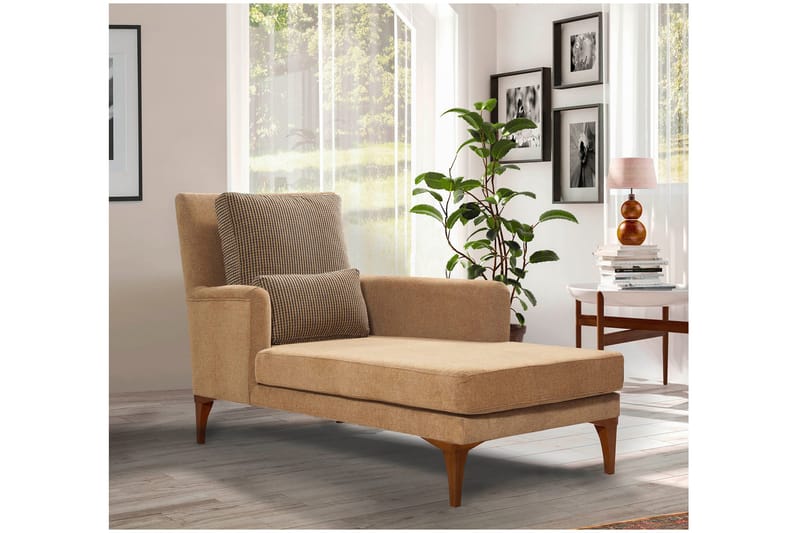 Biforco Dagbädd med Rygg - Gul/Natur - Möbler - Soffa - Dagbäddar