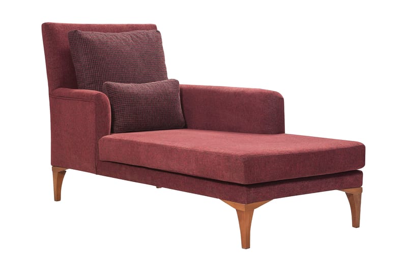 Biforco Dagbädd med Rygg - Röd/Natur - Möbler - Soffa - Dagbäddar