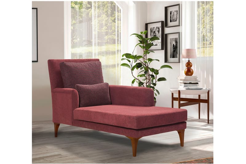 Biforco Dagbädd med Rygg - Röd/Natur - Möbler - Soffa - Dagbäddar