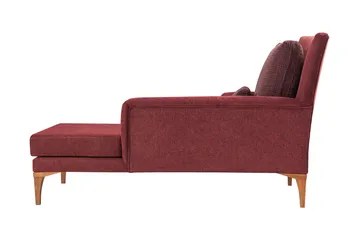 Biforco Dagbädd med Rygg - Röd/Natur - Möbler - Soffa - Dagbäddar