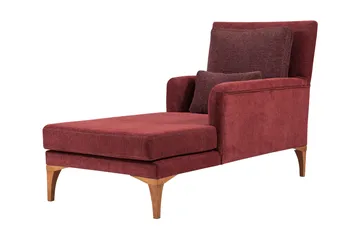 Biforco Dagbädd med Rygg - Röd/Natur - Möbler - Soffa - Dagbäddar