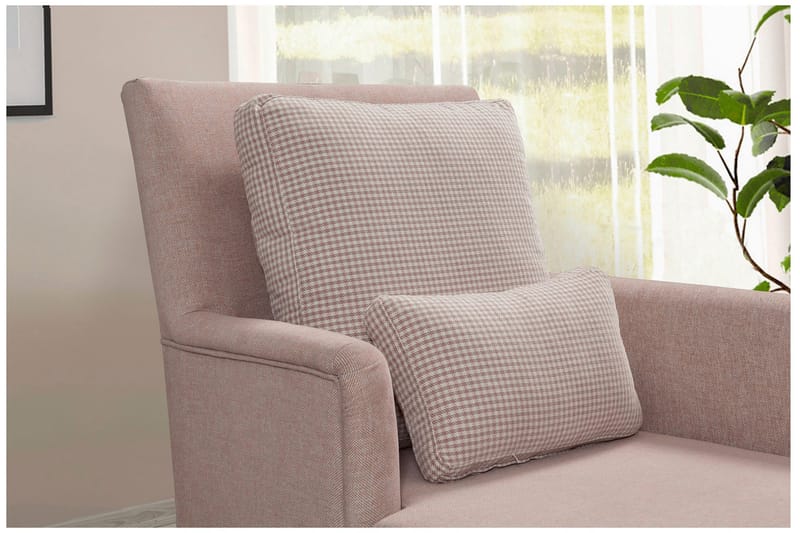 Biforco Dagbädd med Rygg - Rosa/Natur - Möbler - Soffa - Dagbäddar