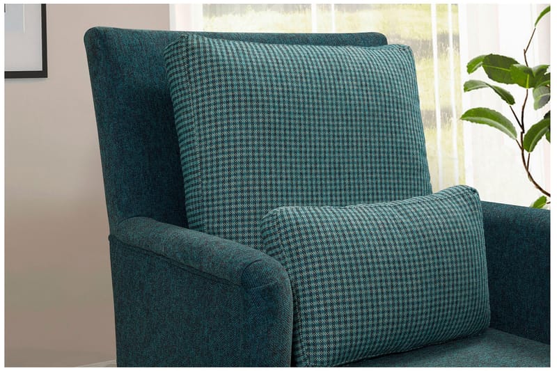 Biforco Dagbädd med Rygg - Turkos/Natur - Möbler - Soffa - Dagbäddar