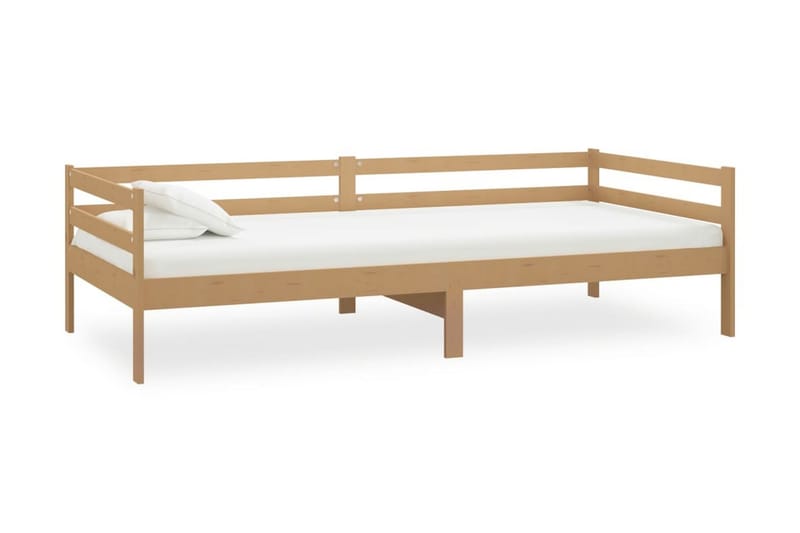 Dagbädd honungsbrun massiv furu 90x200 cm - Brun - Möbler - Soffa - Dagbäddar
