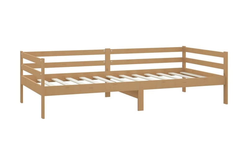Dagbädd honungsbrun massiv furu 90x200 cm - Brun - Möbler - Soffa - Dagbäddar