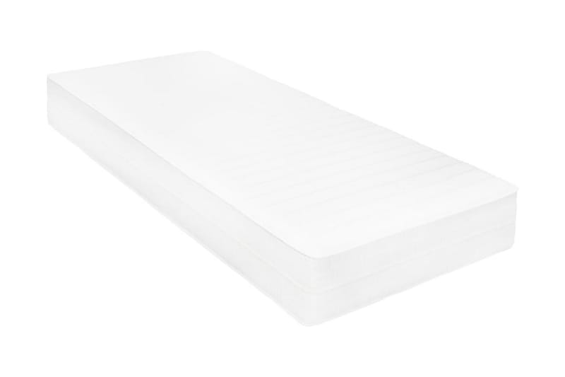 Dagbädd med madrass 90x200 cm vit massiv furu - Vit - Möbler - Soffa - Dagbäddar