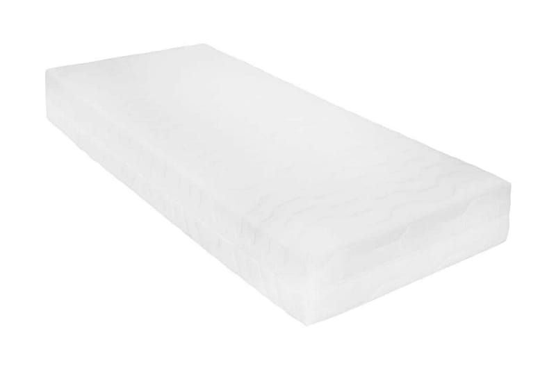 Dagbädd med madrass 90x200 cm vit massiv furu - Vit - Dagbäddar