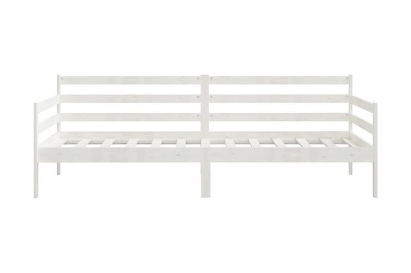 Dagbädd vit massiv furu 90x200 cm - Vit - Möbler - Soffa - Dagbäddar