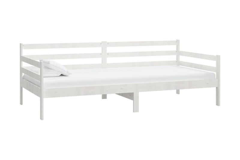 Dagbädd vit massiv furu 90x200 cm - Vit - Möbler - Soffa - Dagbäddar