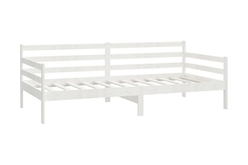 Dagbädd vit massiv furu 90x200 cm - Vit - Möbler - Soffa - Dagbäddar