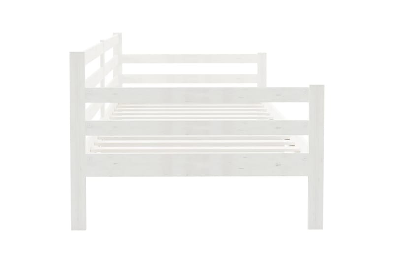 Dagbädd vit massiv furu 90x200 cm - Vit - Möbler - Soffa - Dagbäddar