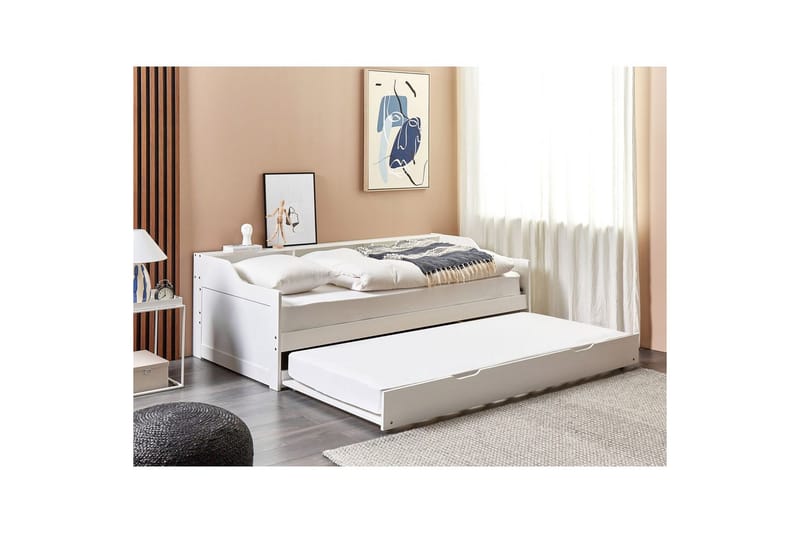 Dagbädd Edern med lamellram Vit - Vit - Möbler - Soffa - Dagbäddar
