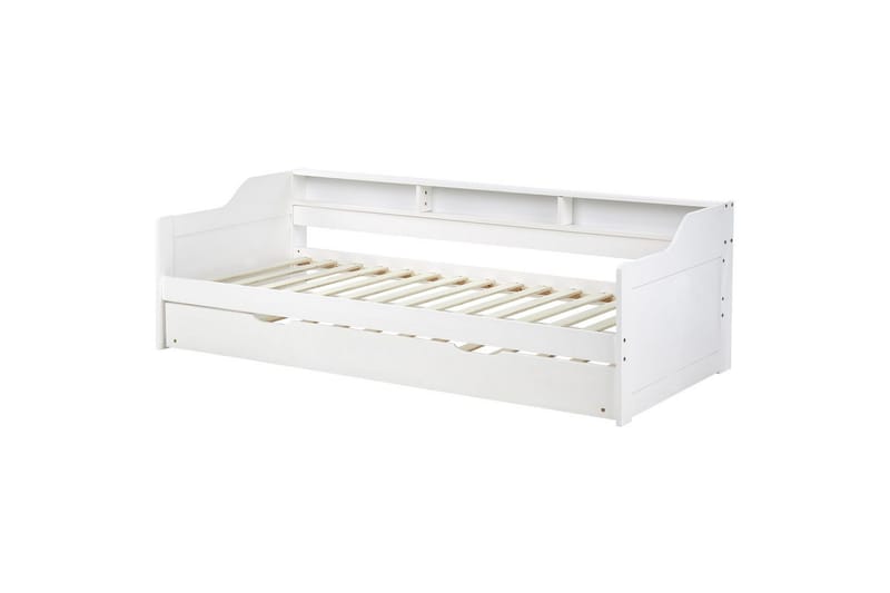Dagbädd Edern med lamellram Vit - Vit - Möbler - Soffa - Dagbäddar