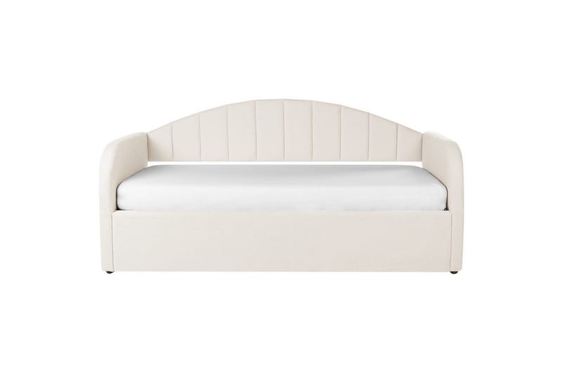 Dagbädd Eyburie med lamellram Beige, Bouclé - Beige, Bouclé - Möbler - Soffa - Dagbäddar