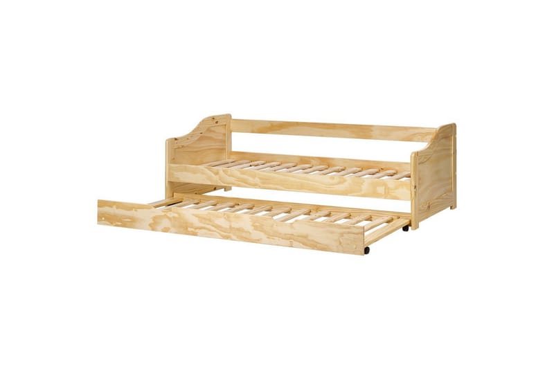 Dagbädd Luneray med lamellram Ljus Trä - Ljus Trä - Möbler - Säng - Gästsäng & extrasäng - Utdragssäng