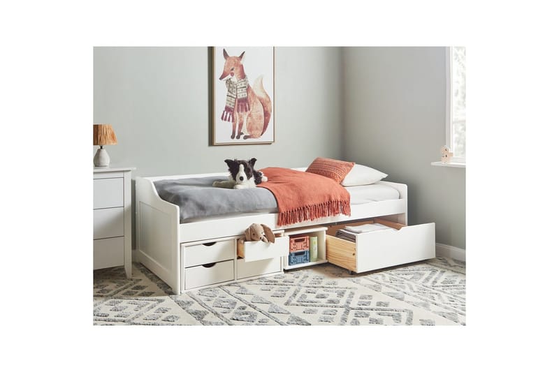 Dagbädd Royville med förvaring Vit-Ljust Trä - Vit-Ljust Trä - Möbler - Soffa - Dagbäddar