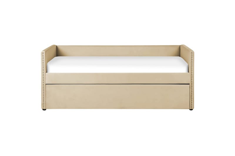Dagbädd Troyes med lamellram Beige - Beige - Möbler - Säng - Gästsäng & extrasäng - Utdragssäng