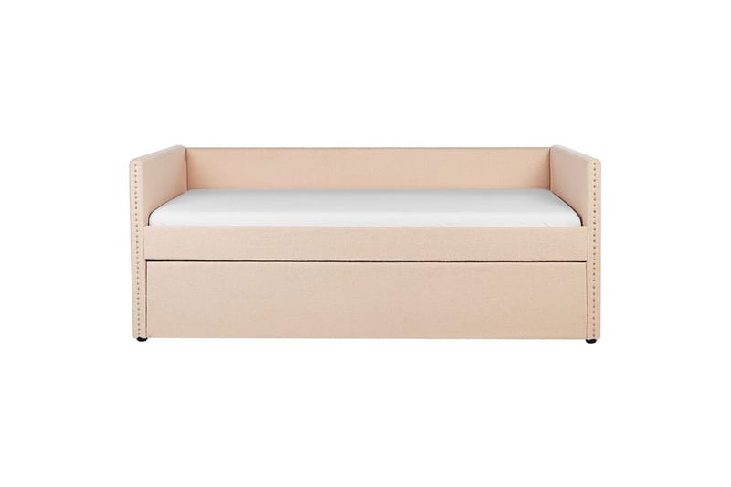 Dagbädd Troyes med lamellram Rosa - Rosa - Möbler - Säng - Gästsäng & extrasäng - Utdragssäng