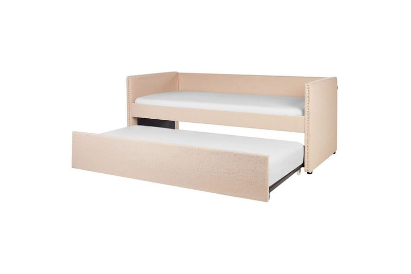 Dagbädd Troyes med lamellram Rosa - Rosa - Möbler - Säng - Gästsäng & extrasäng - Utdragssäng