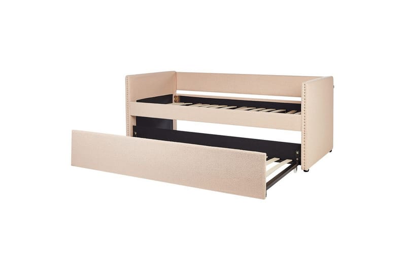 Dagbädd Troyes med lamellram Rosa - Rosa - Möbler - Säng - Gästsäng & extrasäng - Utdragssäng