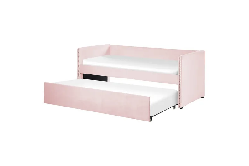 Dagbädd Troyes med lamellram Pastellrosa, Pastellrosa