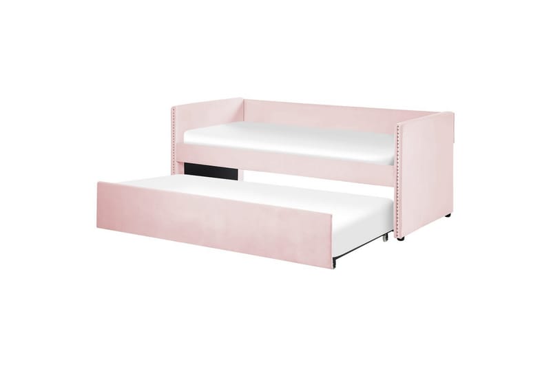 Dagbädd Troyes med lamellram Pastellrosa - Pastellrosa - Möbler - Soffa - Dagbäddar