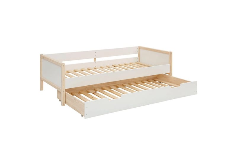 Dagbäddar utan rygg Loft24 Sängsoffa Square Line Vit,Natur - Möbler - Soffa - Dagbäddar