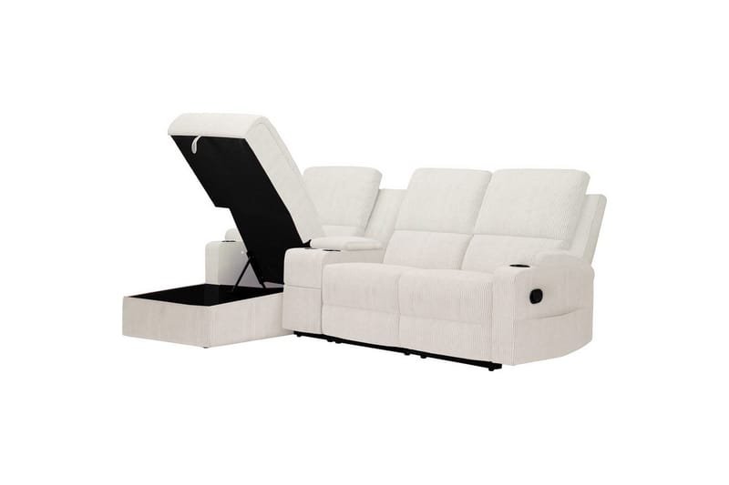 Dallas Reclinersoffa 3-sits - Vit - Möbler - Soffa - Biosoffa & reclinersoffa