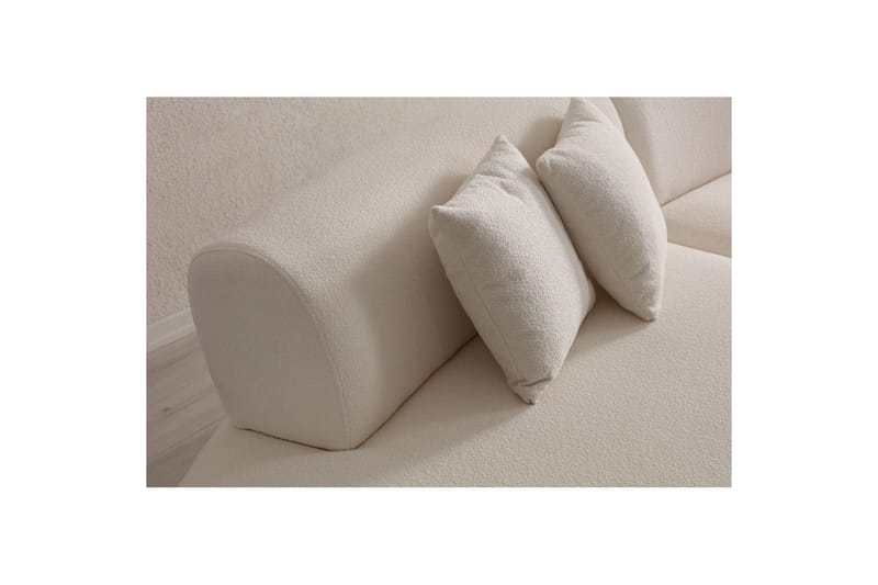 Dariya Svängd Soffa 3-sits - Cream - Möbler - Soffa - 3 sits soffa
