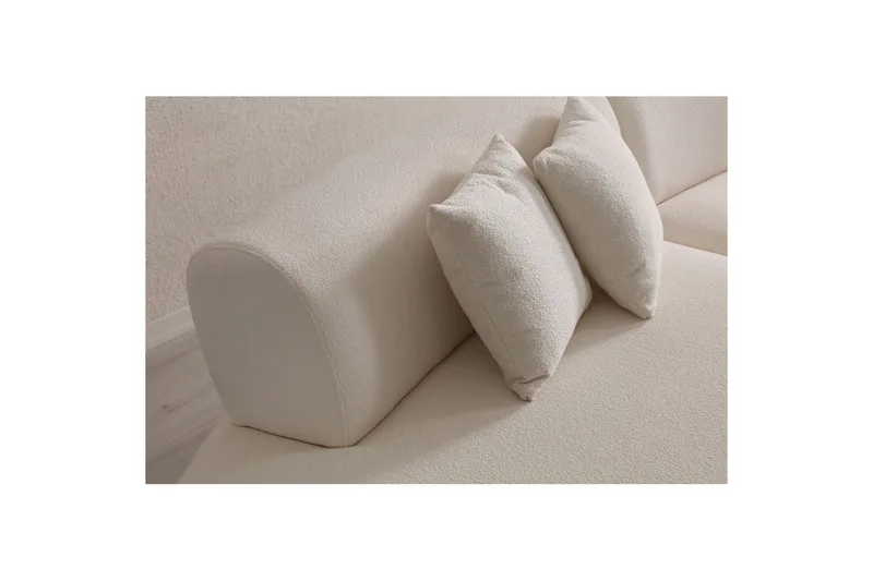 Dariya Svängd Soffa 4-sits - Cream - Möbler - Soffa - 4 sits soffa