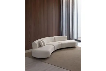 Dariya Svängd Soffa 4-sits - Cream - Möbler - Soffa - 4 sits soffa