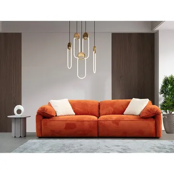 Derebasi 3-sits Soffa - Orange - Möbler - Soffa - 3 sits soffa