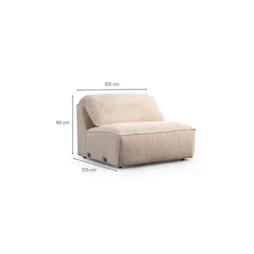 Derebasi 4-sits Hörnsoffa - Krämvit - Möbler - Soffa - Divansoffor & schäslongsoffa