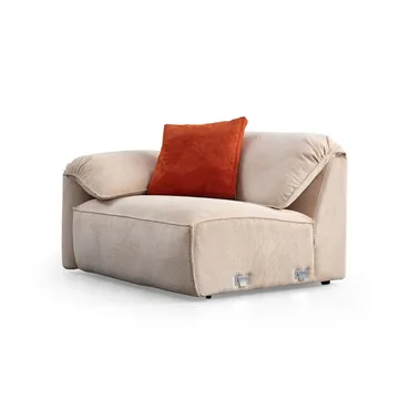 Derebasi 4-sits Hörnsoffa - Krämvit - Möbler - Soffa - Divansoffor & schäslongsoffa