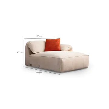 Derebasi 4-sits Hörnsoffa - Krämvit - Möbler - Soffa - Divansoffor & schäslongsoffa