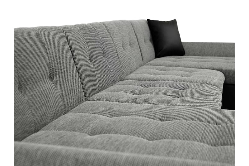 Dewitt Bäddsoffa Dubbelschäslong 4-sits i Sammet - Gul - Möbler - Soffa - Bäddsoffa