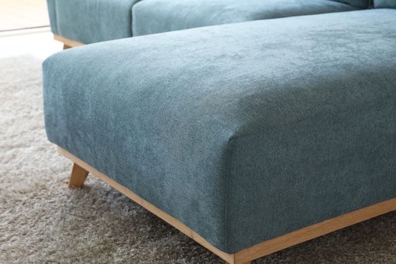 Divansoffa 267 cm lång - Classic - ljusblå - Möbler - Soffa - Divansoffor & schäslongsoffa