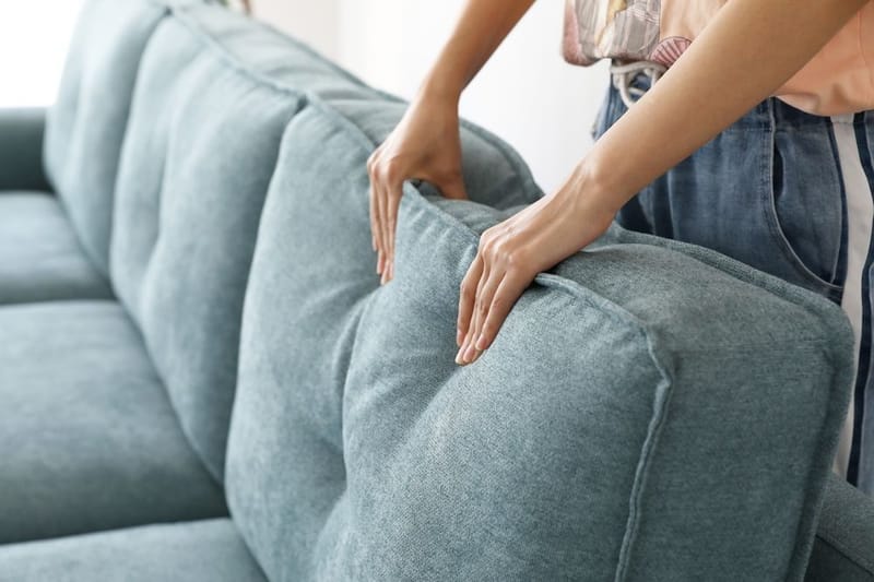 Divansoffa 267 cm lång - Classic - ljusblå - Möbler - Soffa - Divansoffor & schäslongsoffa