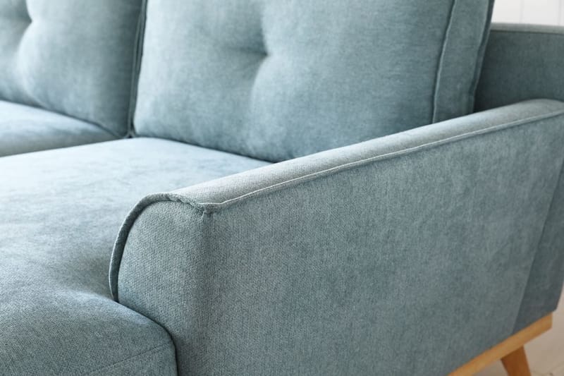 Divansoffa 267 cm lång - Classic - ljusblå - Möbler - Soffa - Divansoffor & schäslongsoffa