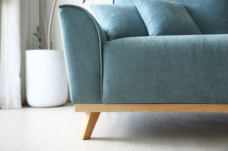 Divansoffa 267 cm lång - Classic - ljusblå - Möbler - Soffa - Divansoffor & schäslongsoffa