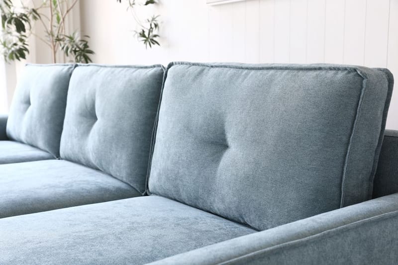 Divansoffa 267 cm lång - Classic - ljusblå - Möbler - Soffa - Divansoffor & schäslongsoffa