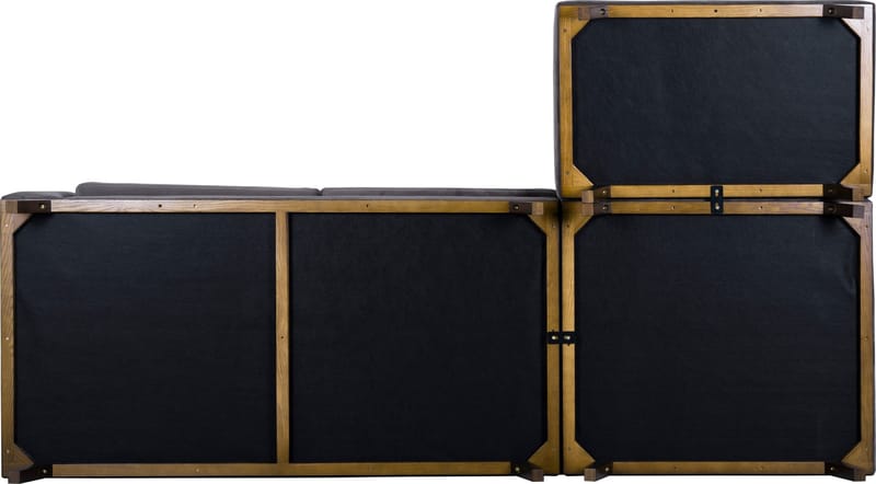 Divansoffa i grått sammet - Copenhagen - Mörkgrå - Möbler - Soffa - Divansoffor & schäslongsoffa