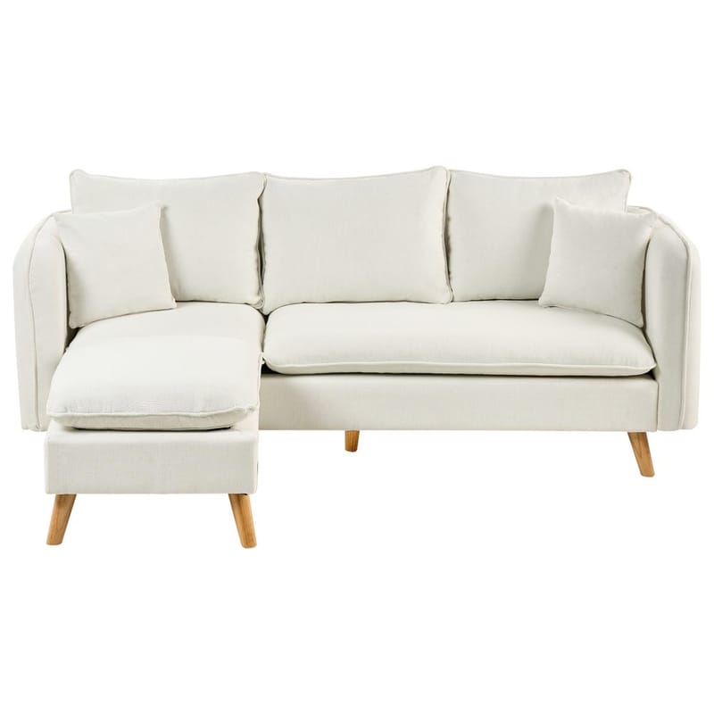 3-sits soffa Dalvik - Vit, brun - Möbler - Soffa - Hörnsoffa