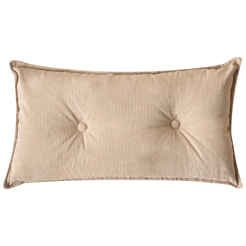 3-sits soffa Dolva - Beige, svart/Högervänd/Manchestertyg - Möbler - Soffa - Divansoffor & schäslongsoffa