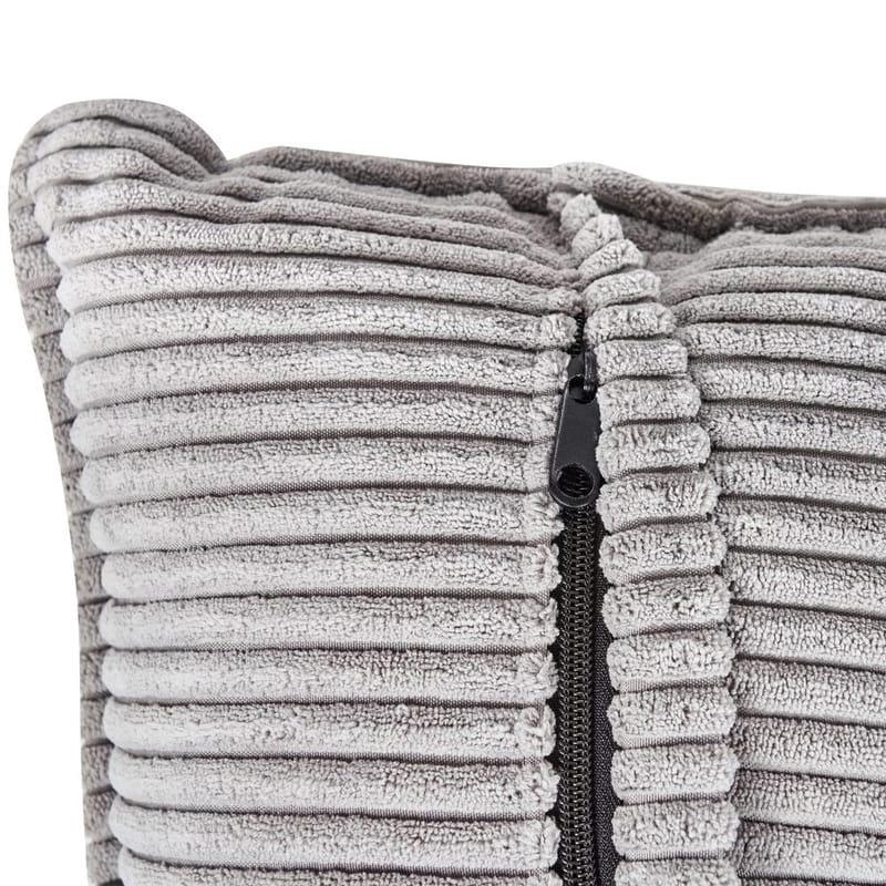 3-sits soffa Dolva - Grå, svart/Högervänd/Manchestertyg - Möbler - Soffa - Divansoffor & schäslongsoffa