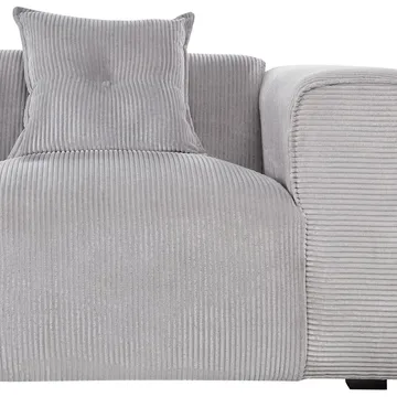 3-sits soffa Dolva - Grå, svart/Högervänd/Manchestertyg - Möbler - Soffa - Modulsoffor - Komplett modulsoffa