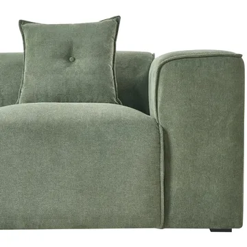 3-sits soffa Dolva - Grön, Svart/Högervänd/Chenille - Möbler - Soffa - Modulsoffor - Komplett modulsoffa